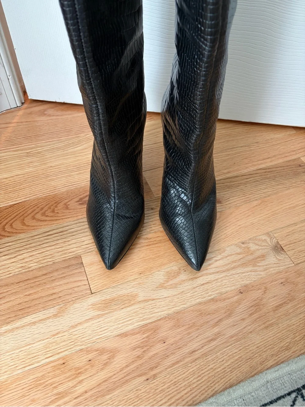 Schutz Maryana Crocodile Knee Boot